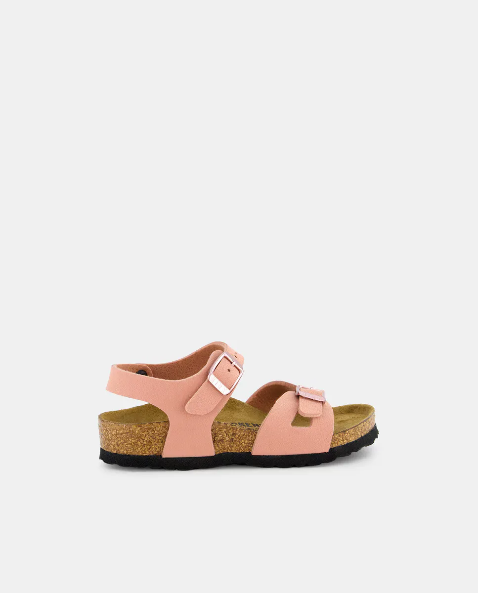 

Открытые сандалии Girl's Rio из синтетической кожи Birkenstock, розовый