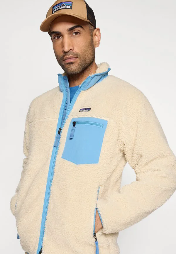 Классическая флисовая куртка retrox Patagonia, Dark Natural/Shore Blue — фото 4