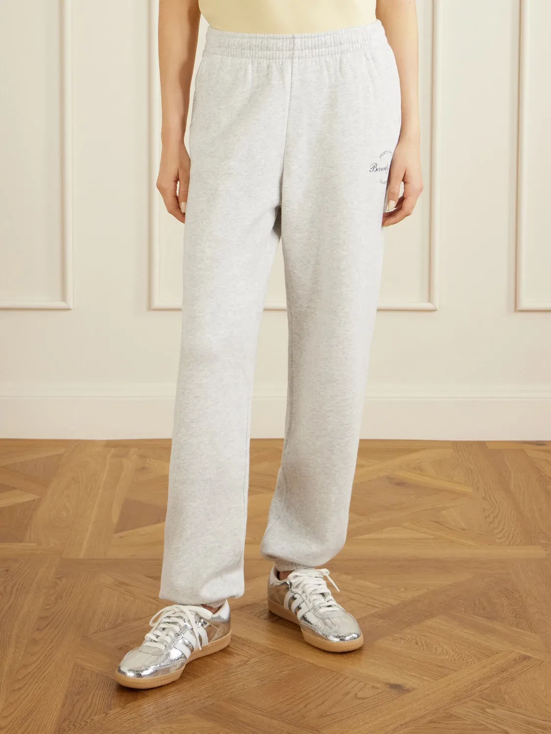 Спортивные брюки из хлопкового джерси Beverly Script Sporty & Rich — фото 3