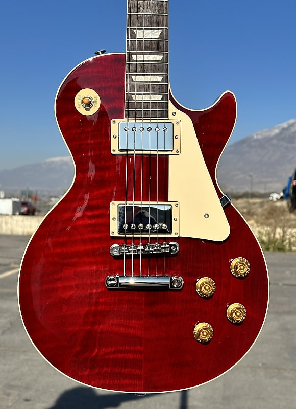 

Электрогитара Gibson Les Paul Standard '50s Figured Top 60s Cherry 2023 New Unplayed Auth Dlr 9lb3oz #205