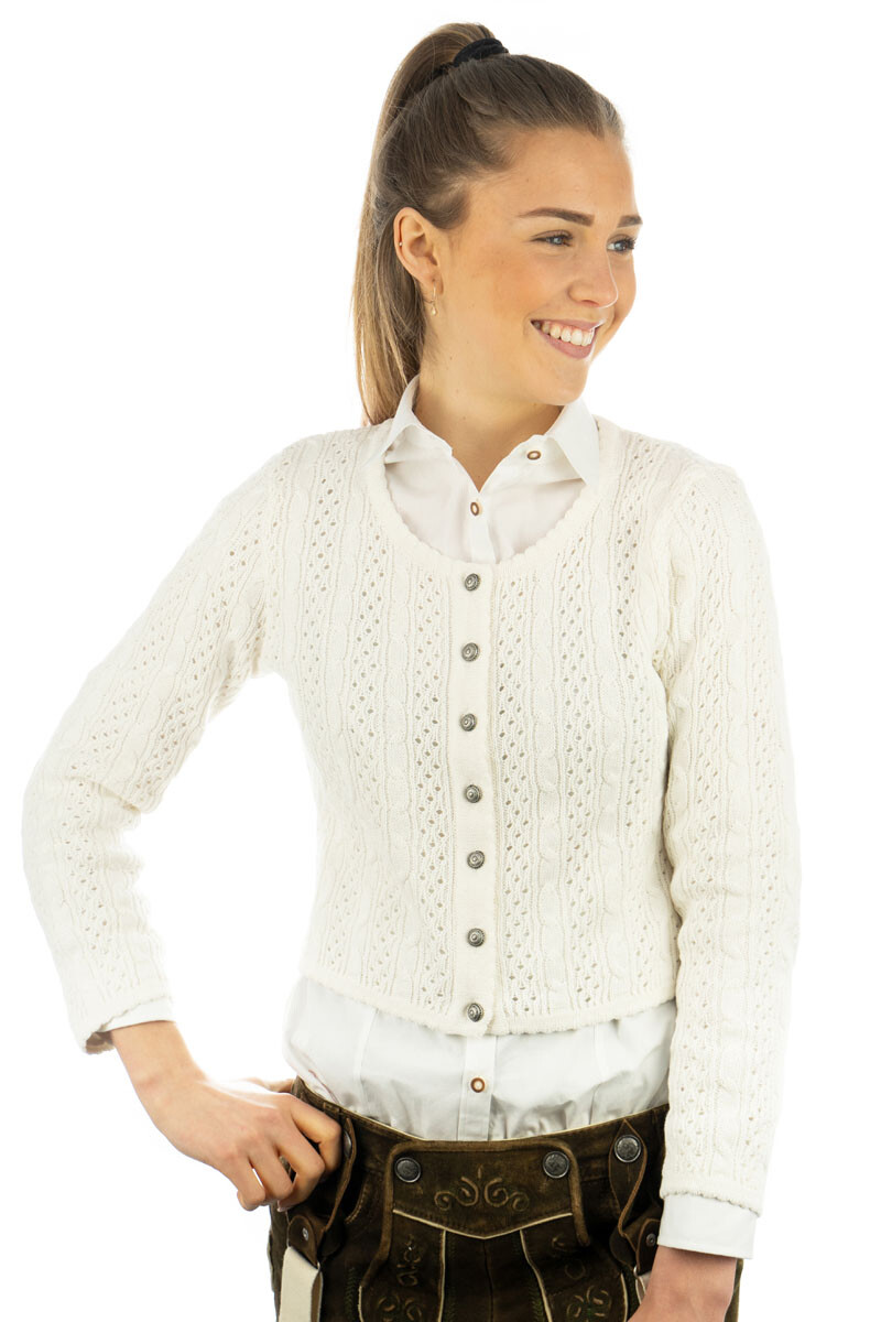 

Кардиган OS Trachten Strickjacke Gnoyor, цвет ecrue