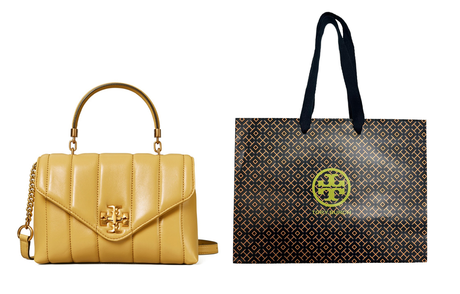 

TORY BURCH Кожаная сумка через плечо, кроссбоди, маленькая женская сумка yellow