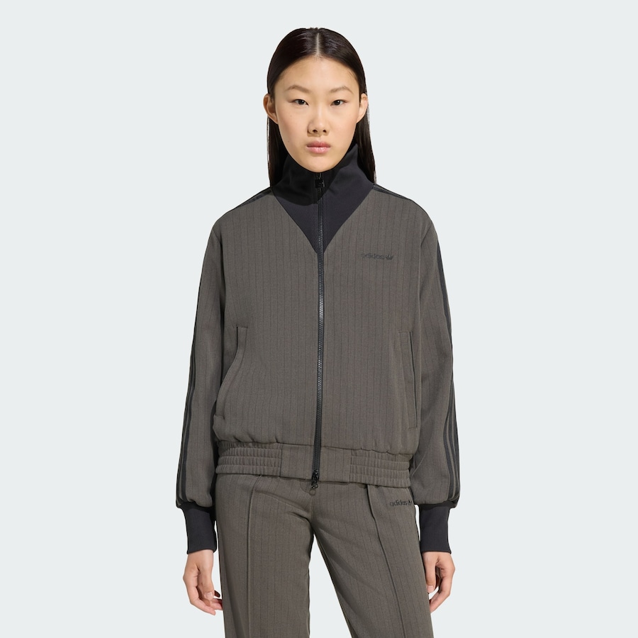 Толстовка с капюшоном на молнии ADIDAS ORIGINALS Tailored Tracksuit, оливковый — фото 2