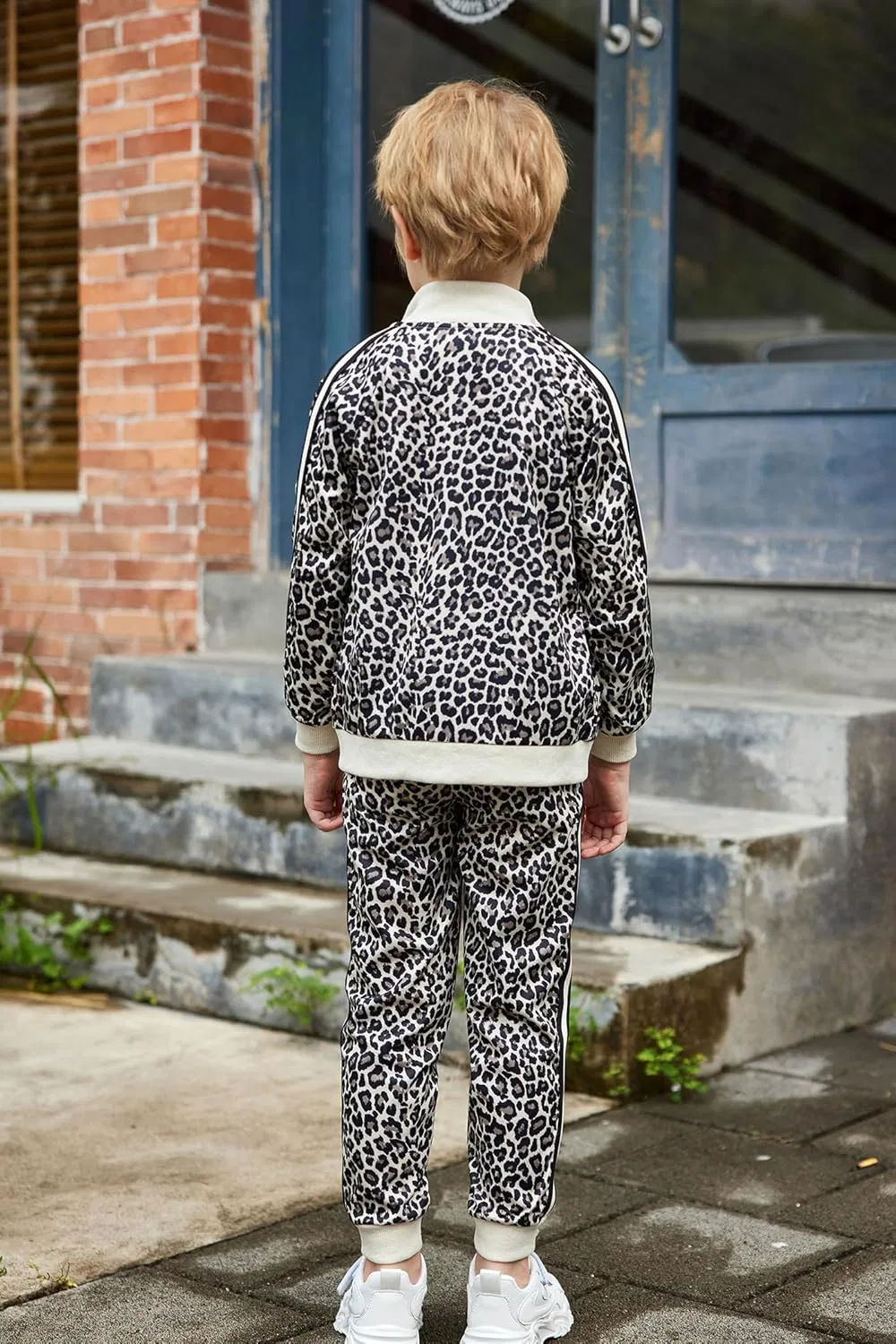 Спортивный костюм для мальчиков Arshiner, 2 предмета, Leopard Brown — фото 4