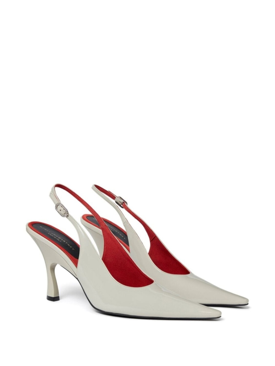Stella McCartney туфли-лодочки Elsa 90 мм с открытой пяткой, белый — фото 2