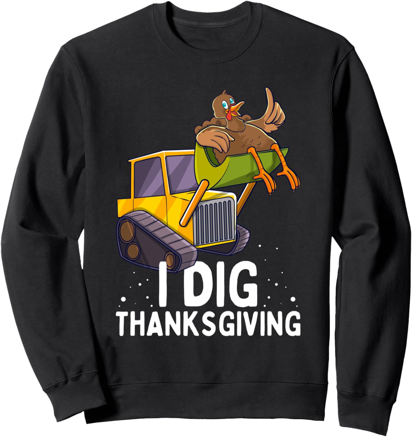 

Забавная толстовка для мальчиков на тему Дня благодарения с бульдозером и надписью Я люблю День благодарения Happy Thanksgiving Holiday Family Party Gift Store, черный
