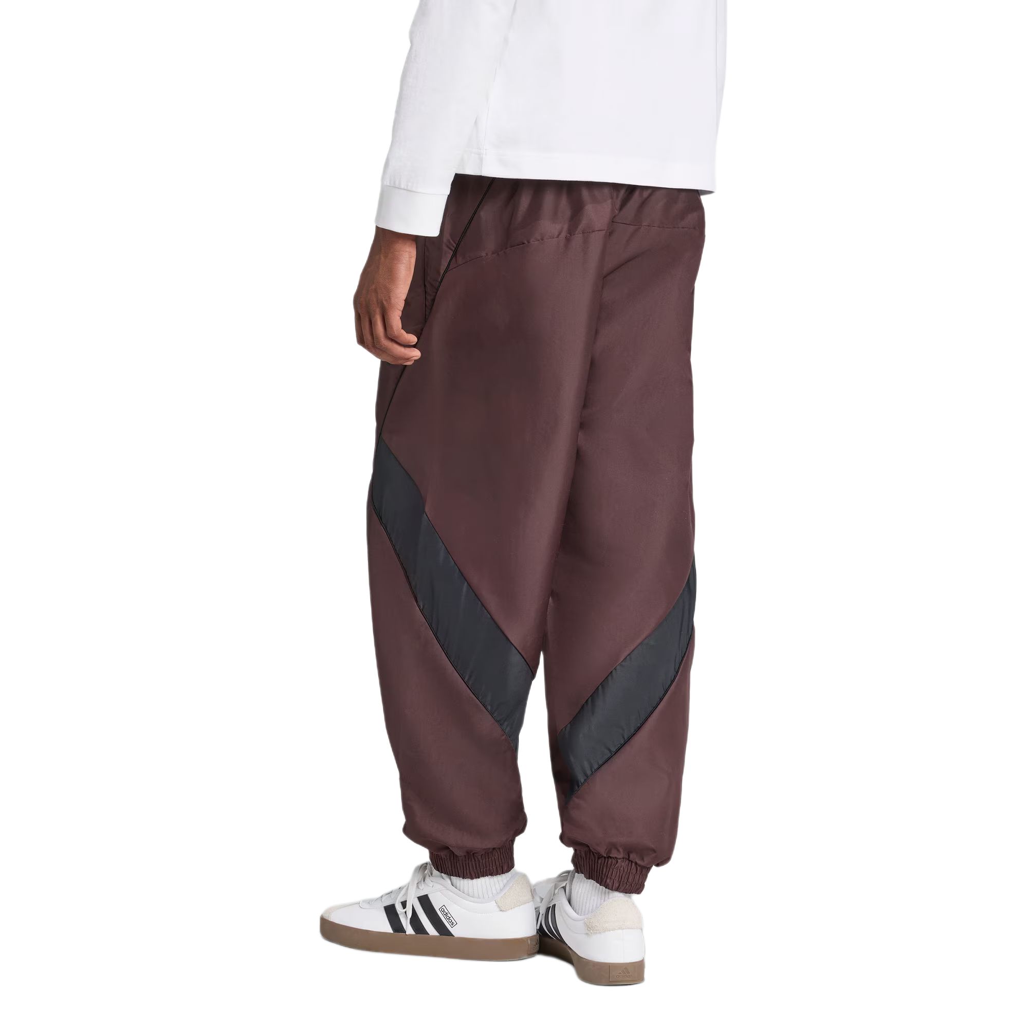 Брюки Casual SS25 STADIUM TRACKSUIT BOTTOMS мужские Adidas, темно-коричневый/черный — фото 4
