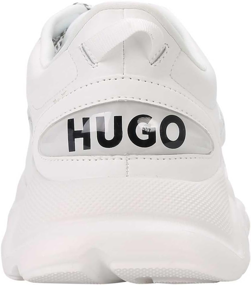 HUGO Мужские кроссовки Leon_Runn_Blub, White — фото 4