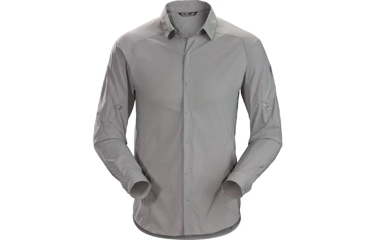 Motus Shirts мужская с лацканом Moderate Others Arcteryx, gazebo зеленый — фото 4
