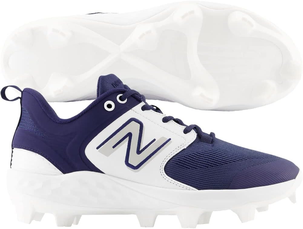 Мужские бейсбольные кроссовки New Balance Fresh Foam 3000 V7 Molded, Navy/White — фото 2