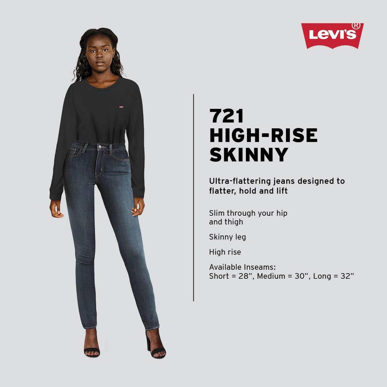 Женские джинсы Levi's 721 Utility с высокой талией и зауженными джинсами, Safari — фото 4