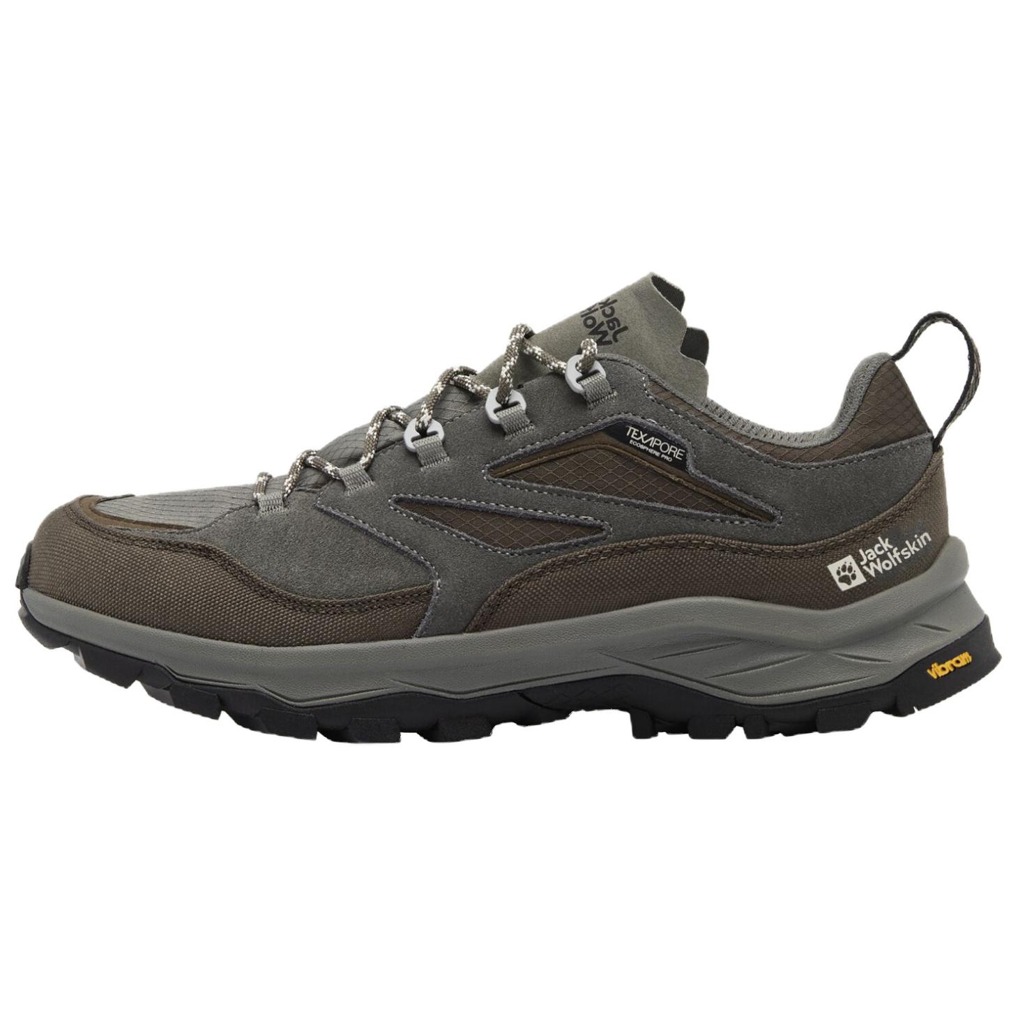 

JACK WOLFSKIN Нескользящие износостойкие низкие походные ботинки, мужские, темно-коричневые