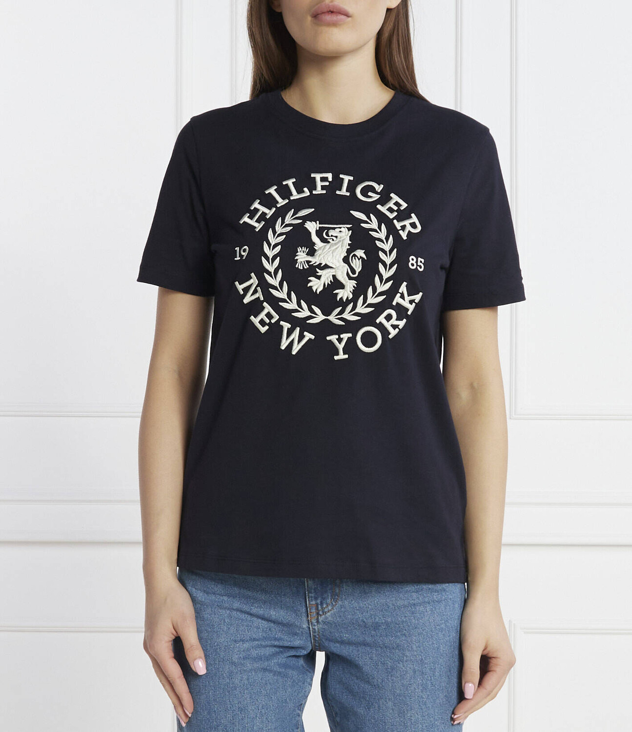 

Футболка Tommy Hilfiger REG CREST C-NK TEE SS Regular Fit, темно-синий