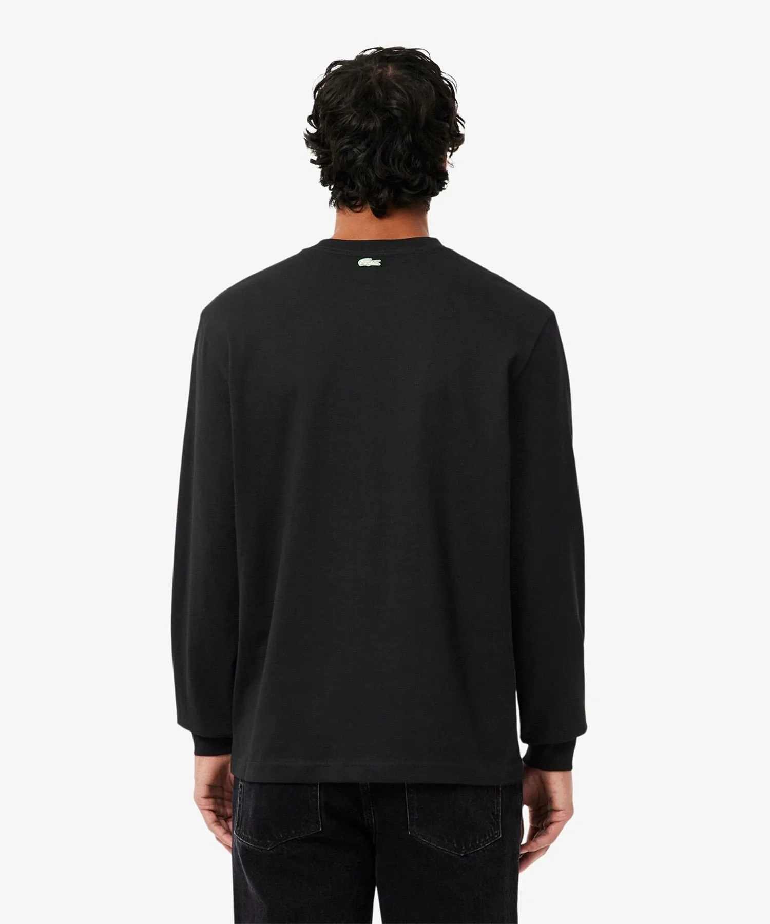 Футболка с длинными рукавами с принтом «Теннисное наследие» LACOSTE, Black — фото 2
