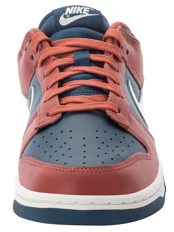 Кроссовки на шнуровке Dunk Low Nike, цвет rot/dunkelblau — фото 3
