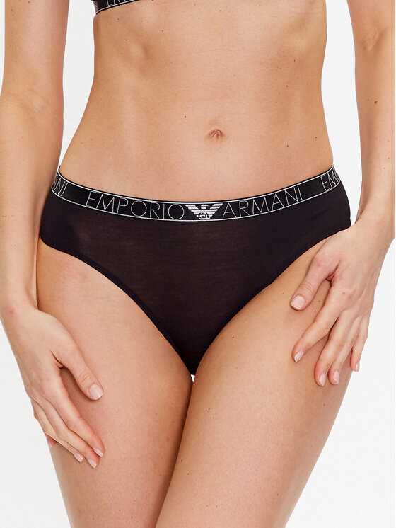 

Бразильские женские трусики Emporio Armani Underwear, черный
