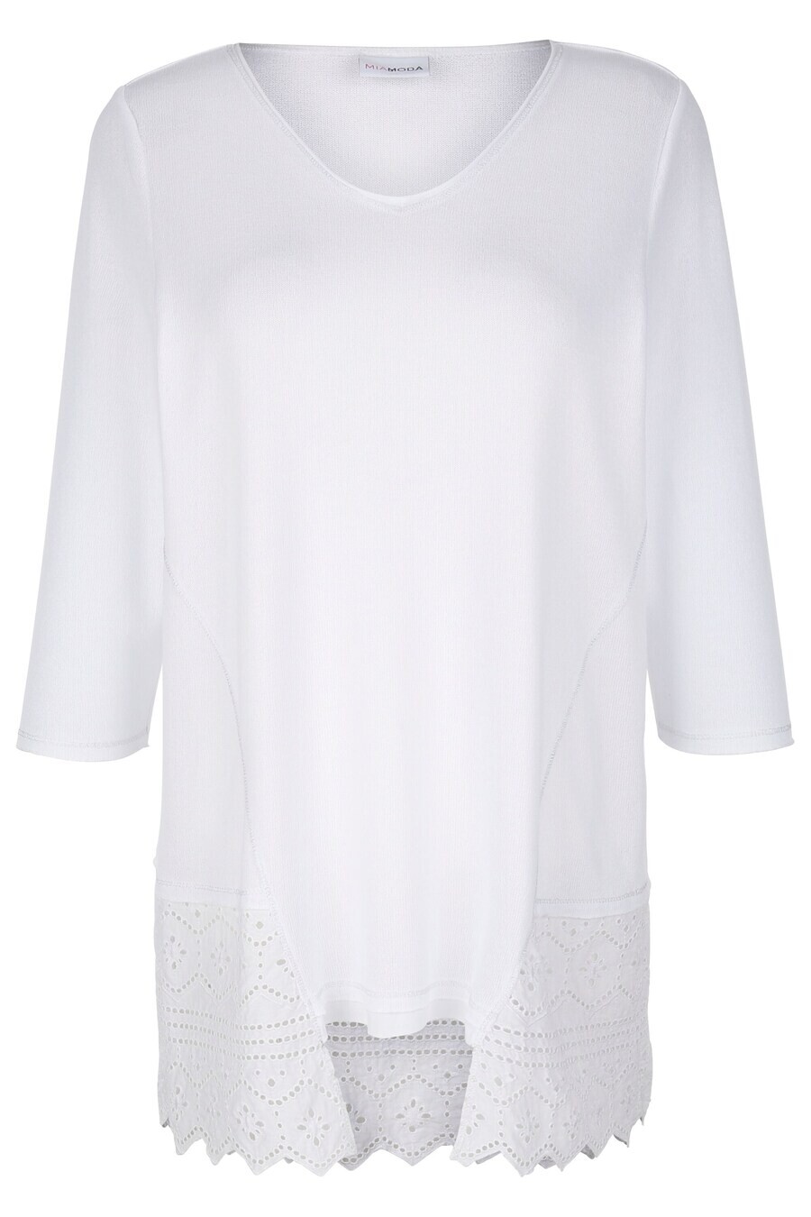 

Тонкий вязаный свитер MIAMODA Sweater, белый