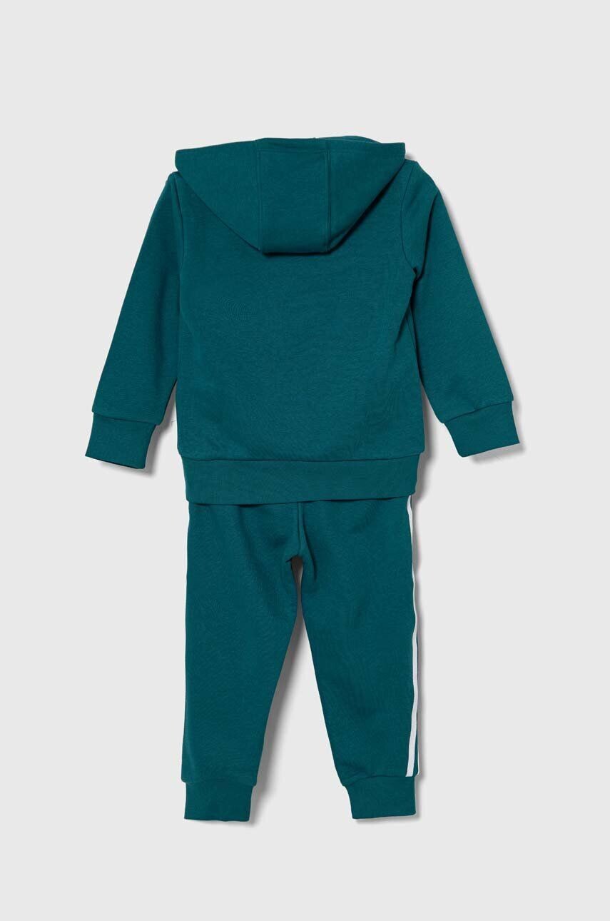 Детский спортивный костюм adidas Originals HOODIE SET, бирюзовый — фото 3