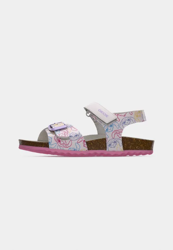 Классические сандалии адриэль из мультфильма диснея Geox, White/Dark Pink — фото 2
