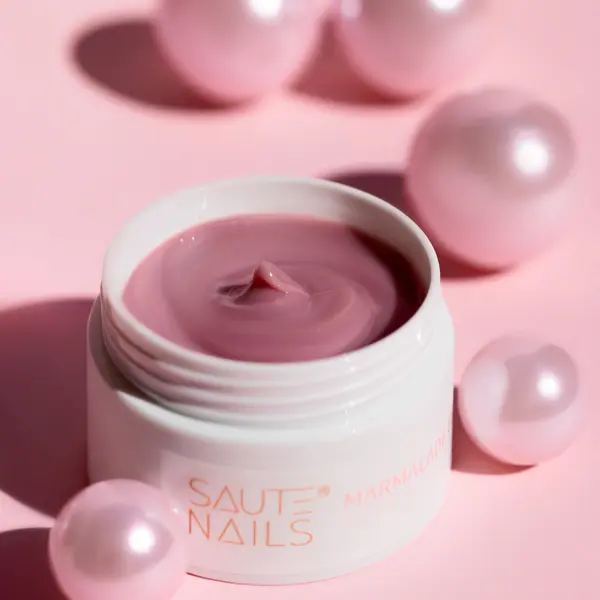 Гель для наращивания жевательной резинки, 50 г Saute Nails Marmalade gel, цвет bubble gum — фото 4