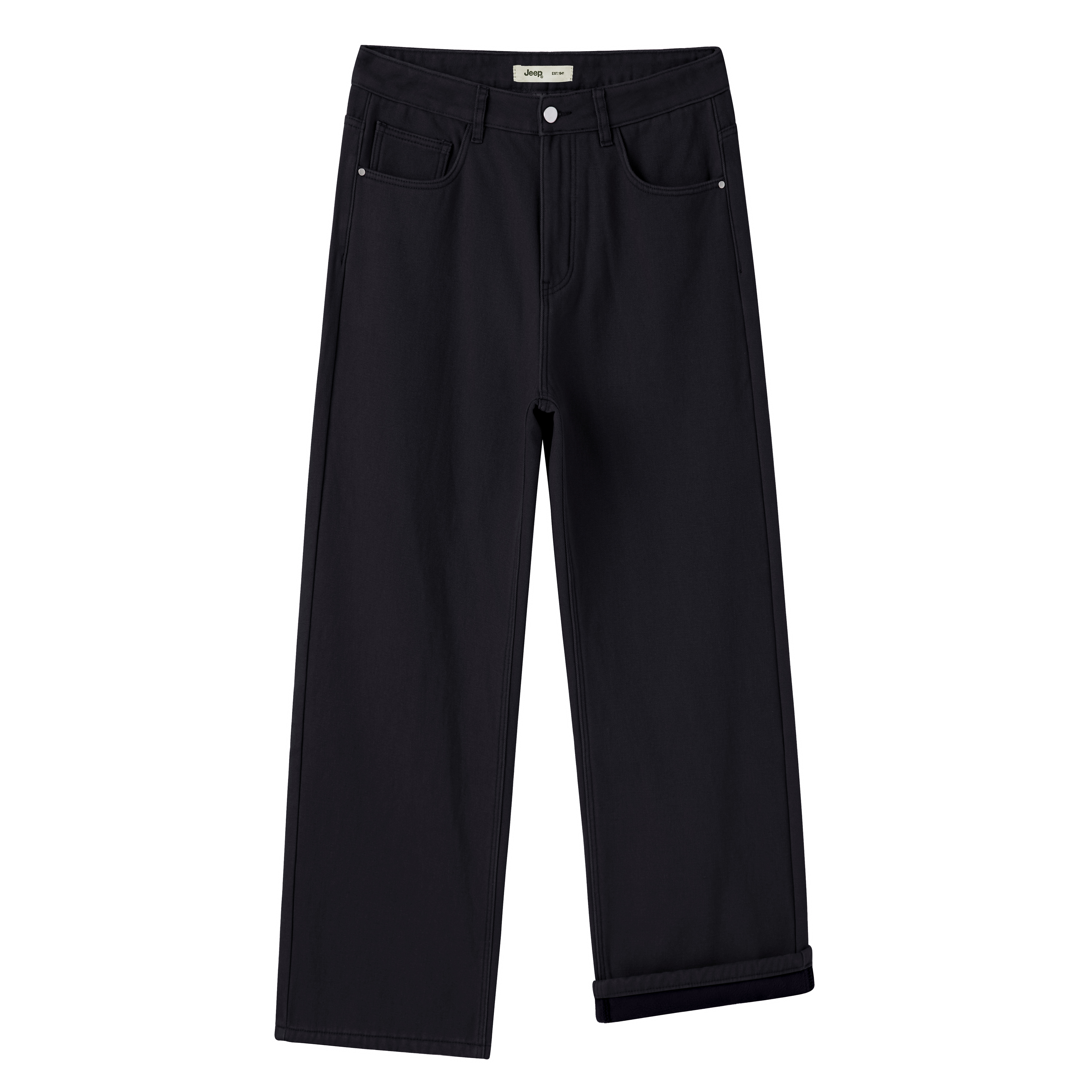 

Повседневные брюки Unisex утепленные с флисовой подкладкой прямого кроя Jeep, p755mwny89 черный fleece-lined