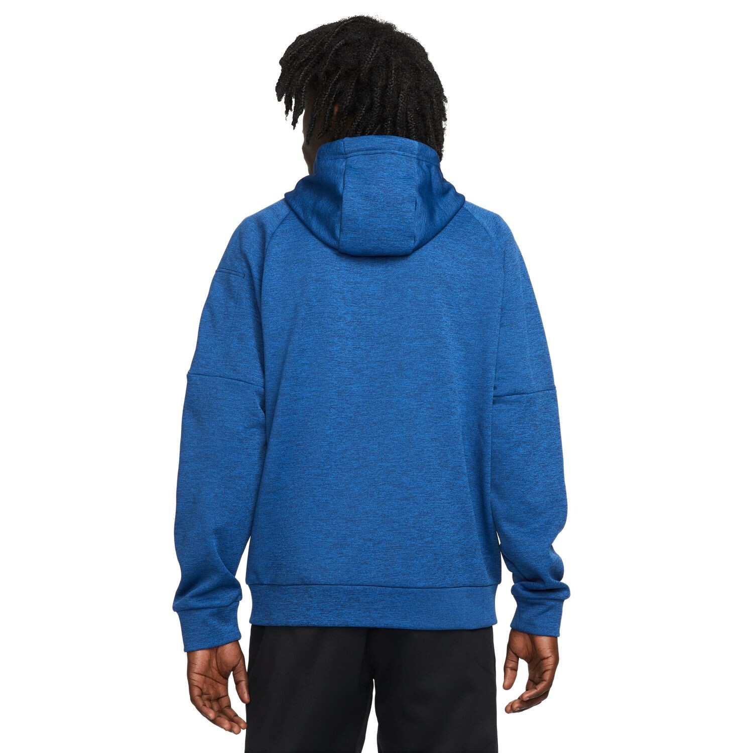 Флисовая худи с молнией во всей длине Therma-FIT Big & Tall Nike, черный