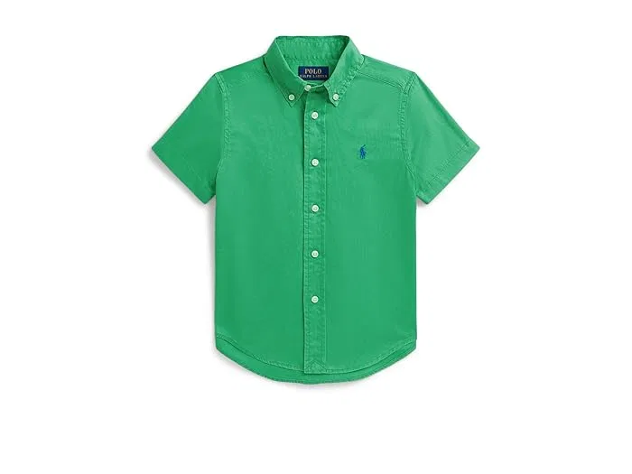 Футболка с коротким рукавом Cotton Twill Polo Ralph Lauren Kids, Summer Emerald