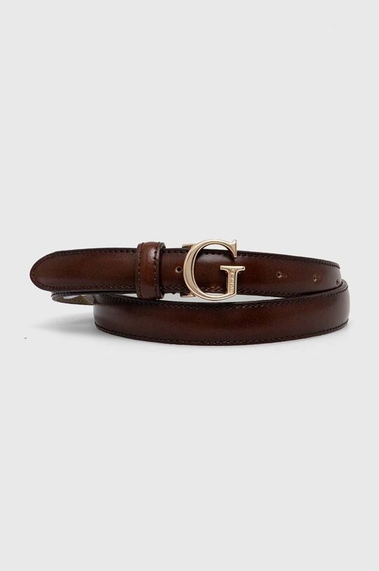 

Кожаный ремень Guess, коричневый