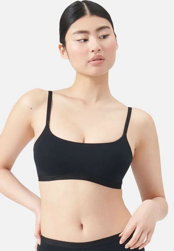 Бюстгальтер-Топ с вырезом-лодочкой на косточках Adidas Sportswear, Black