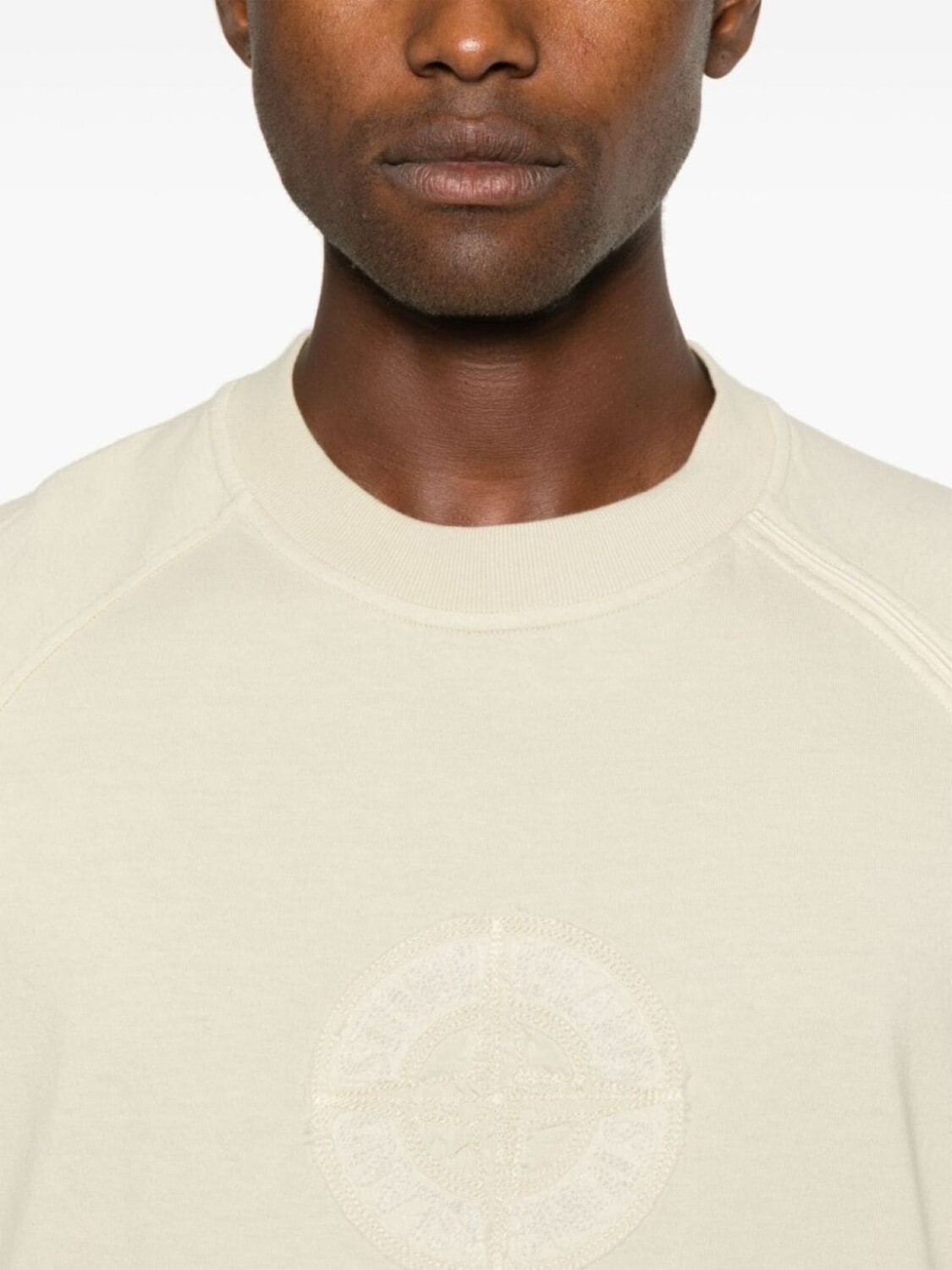 Stone Island футболка из органического хлопка, серый — фото 4
