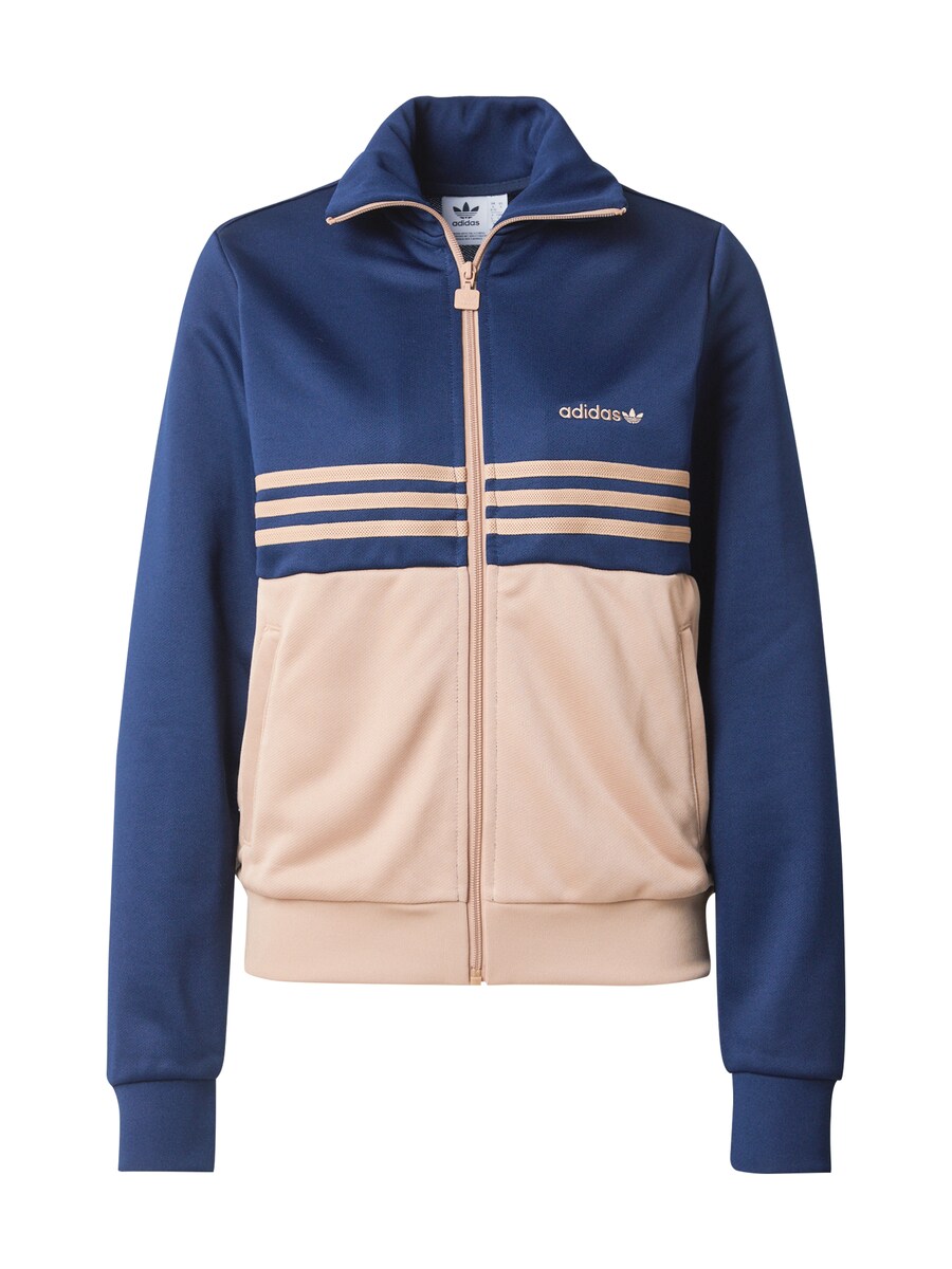 

Толстовка с капюшоном на молнии ADIDAS ORIGINALS, темно-синий