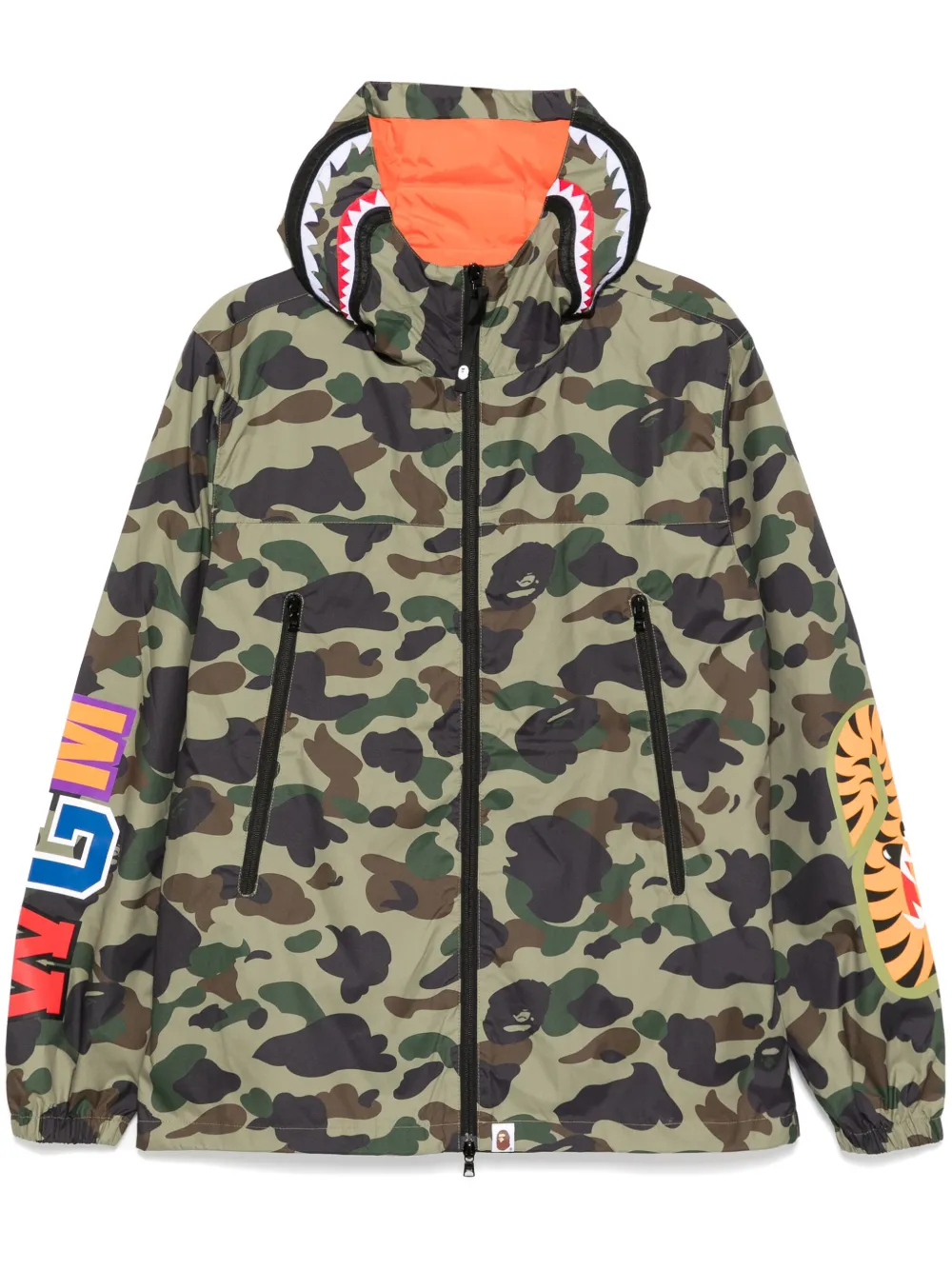 

Куртка 1st camo shark с капюшоном A BATHING APE, зеленый