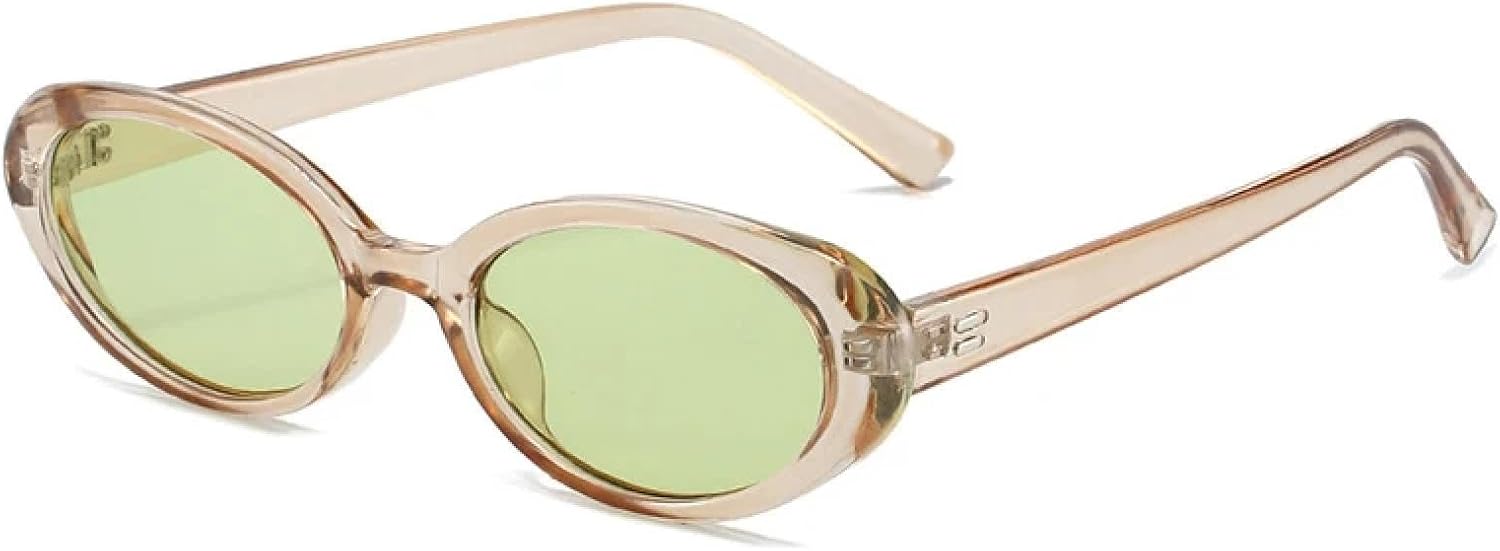 

Солнцезащитные очки с защитой от УФ-излучения UV400 | Овальные и круглые, в стиле панк | Для женщин и мужчин, для занятий спортом на открытом воздухе и вождения DSVIGF, Brown-green