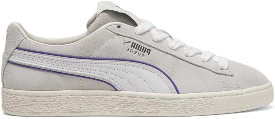 

Мужские замшевые кроссовки PUMA X L London на шнуровке, повседневные - серые