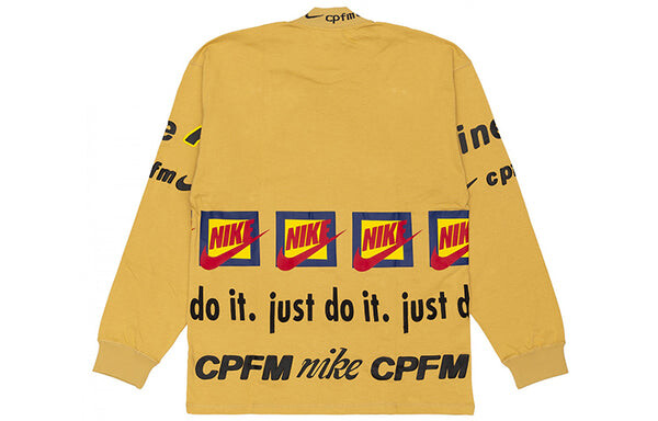 Футболка x cpfm cactus plant flea market men's nrg mo top ls tee Nike, желтый — фото 2