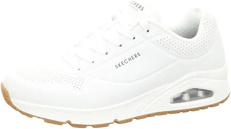 Мужские кроссовки Skechers UNO Stand On Air, White Durabuck Trim — фото 3
