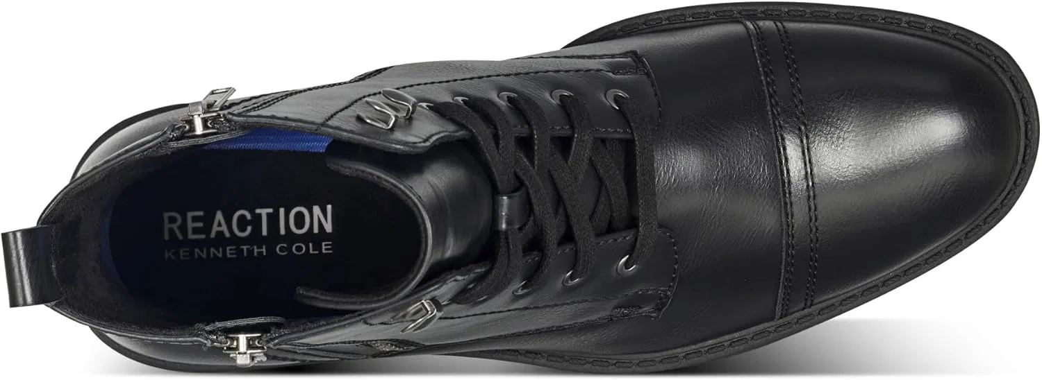 Ботинки Kenneth Cole REACTION для мужчин, модель Captain Combat, Black — фото 4