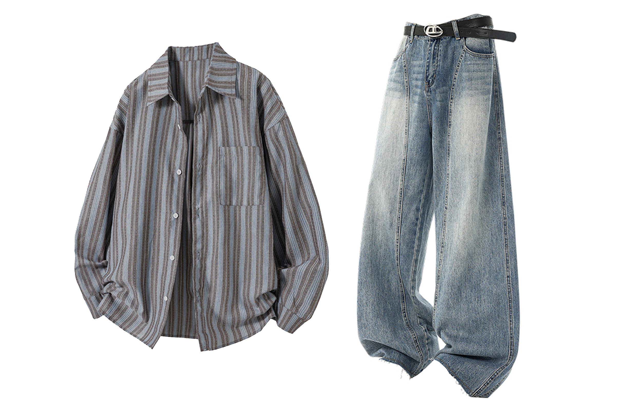 

Повседневная спортивная одежда Unisex Lapel Thin X1617, coffee top+синий pants