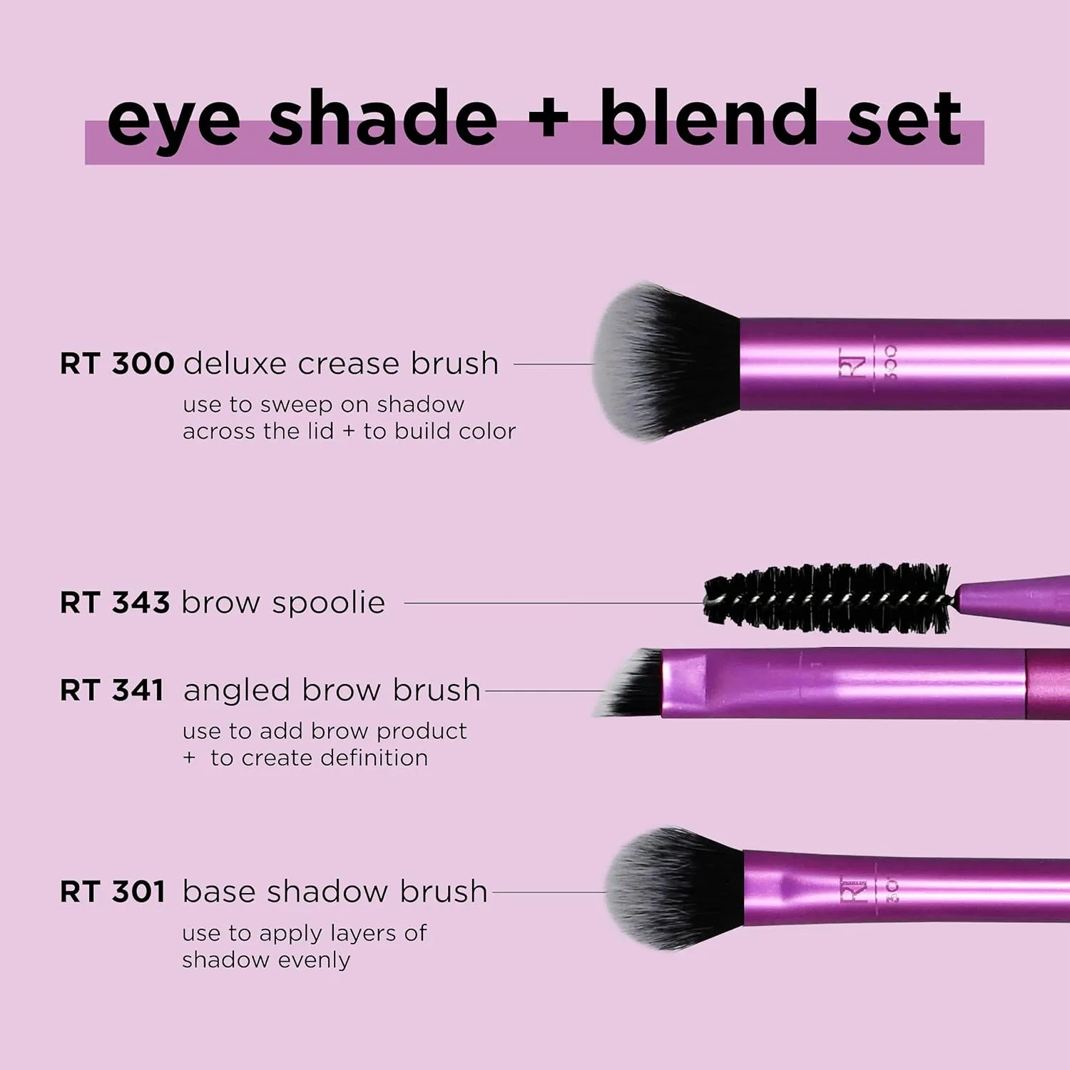 Набор кистей для теней «Eye: Shade / Blend» от Real Techniques Real Techniques — фото 3