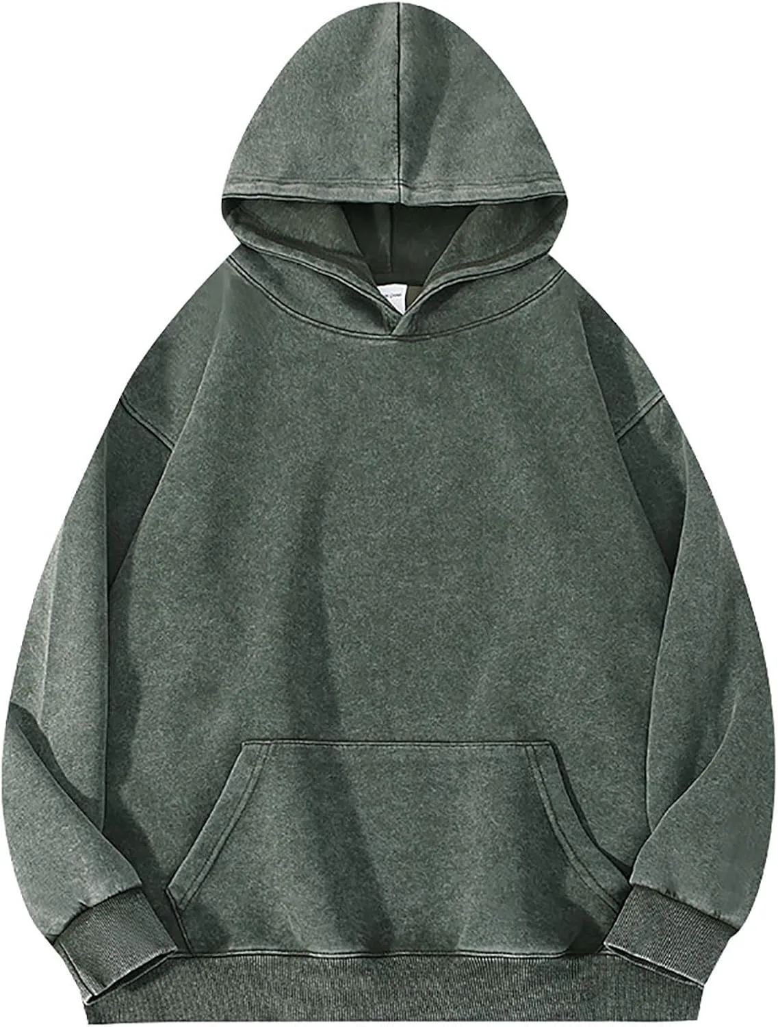 

Мужская вязаная толстовка с капюшоном Vintage Washed Cotton, свободная, с длинным рукавом Cambkatl