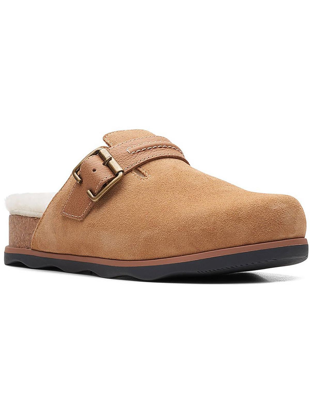 

Женские мюли Brynn из искусственного меха Clarks, цвет Tan Suede