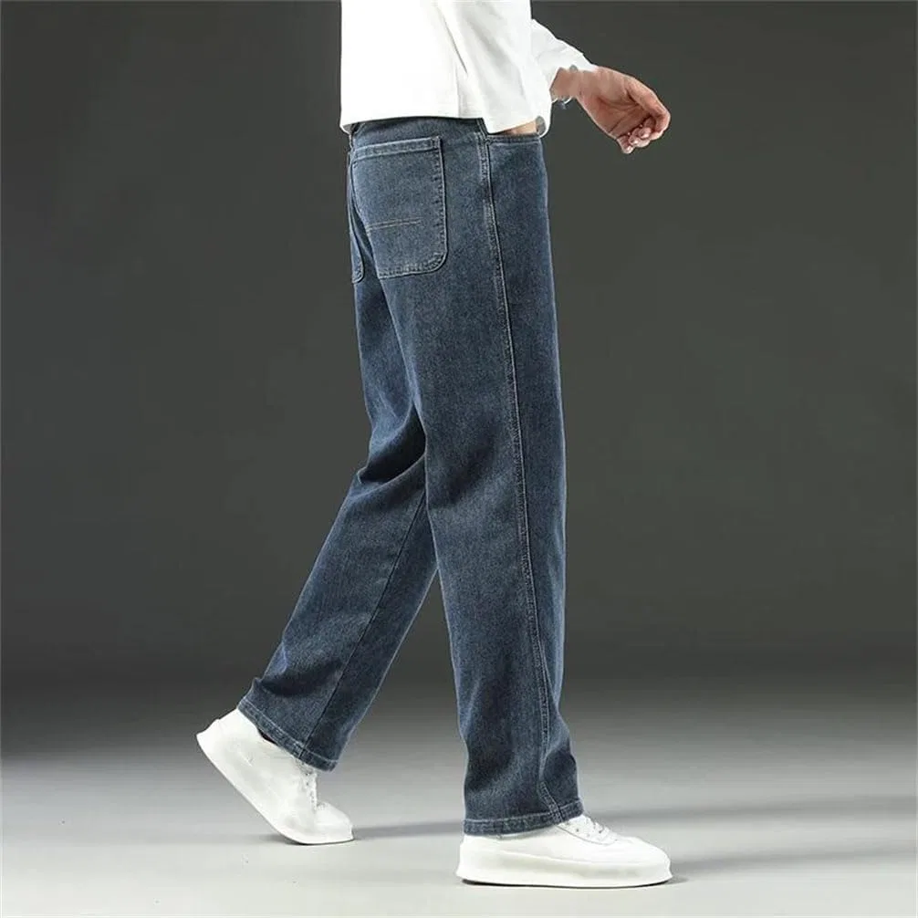 Джинсы свободные Men's Baggy Jeans, серо-черный — фото 2