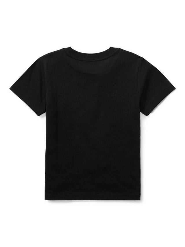 Детская поло футболка с коротким рукавом из хлопка Ralph Lauren, Black — фото 2