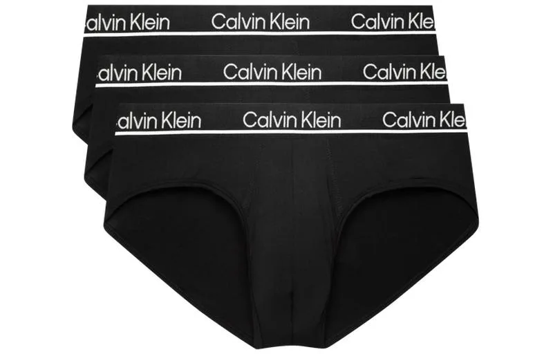 Calvin Klein Мужские трусы 3 шт Space Black