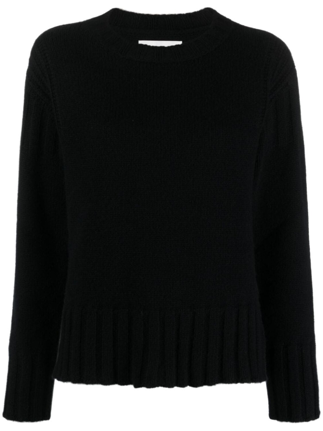 

Jil Sander кашемировый джемпер в рубчик, черный