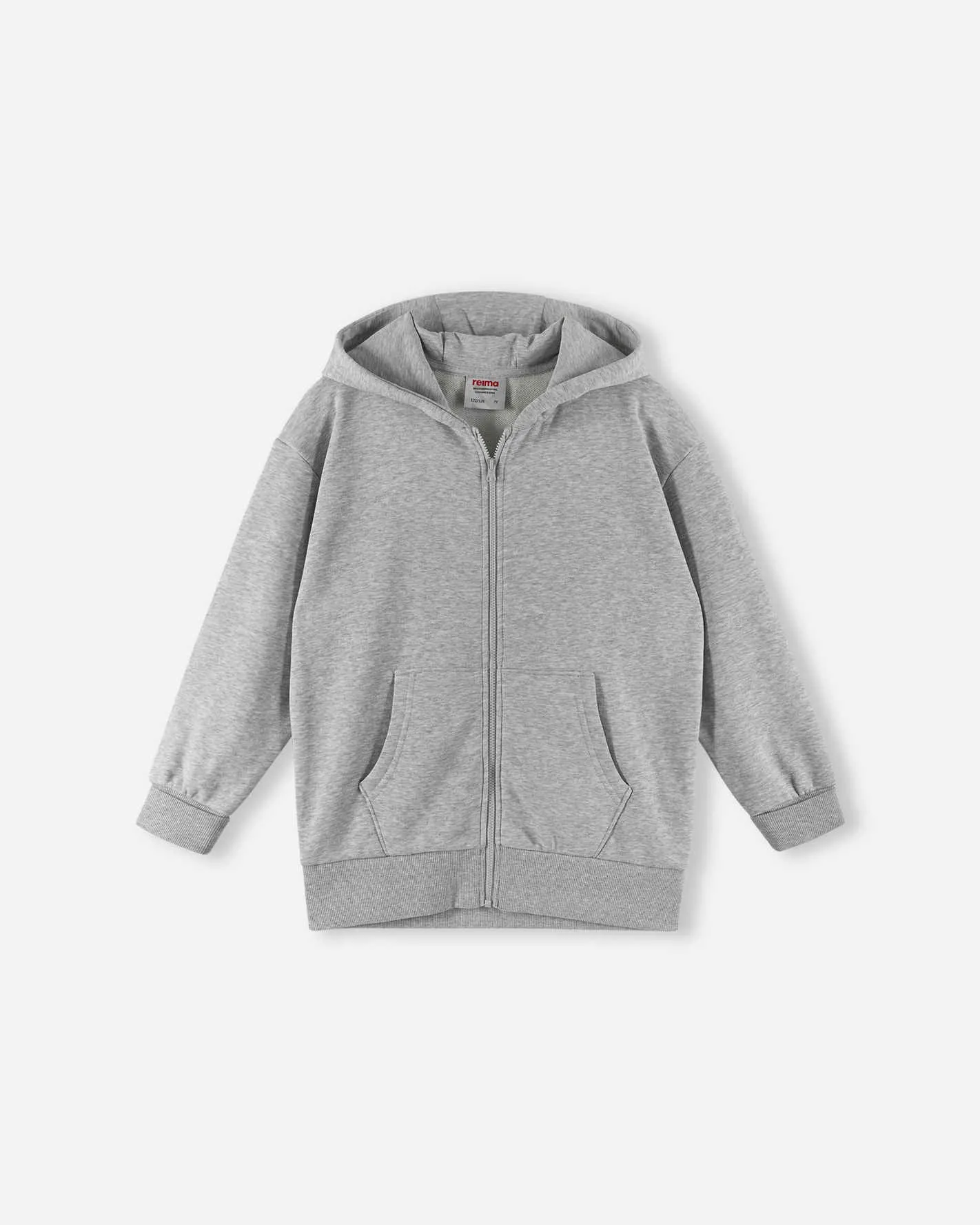 

Детская толстовка на молнии Huppuri Reima, цвет Melange Grey