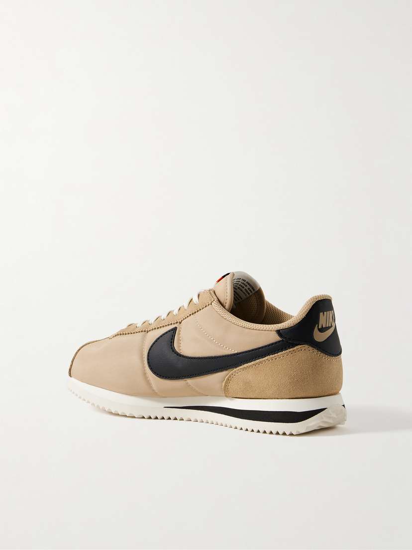 Кроссовки Cortez с отделкой из кожи и замши Nike, бежевый — фото 3