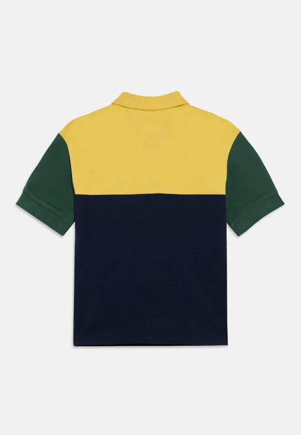 Рубашка-Поло из пике с цветовыми блоками Tommy Hilfiger, Yellow Dahlia Colourblock — фото 2