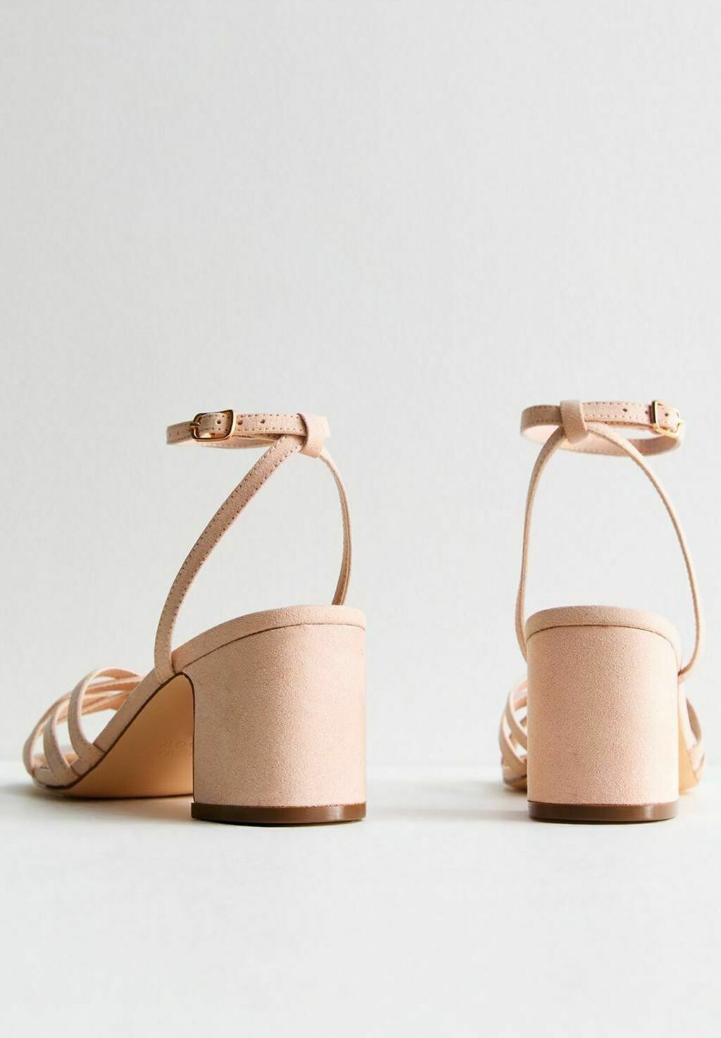 

Сандалии Strappy Block Heel New Look, бледно-розовый
