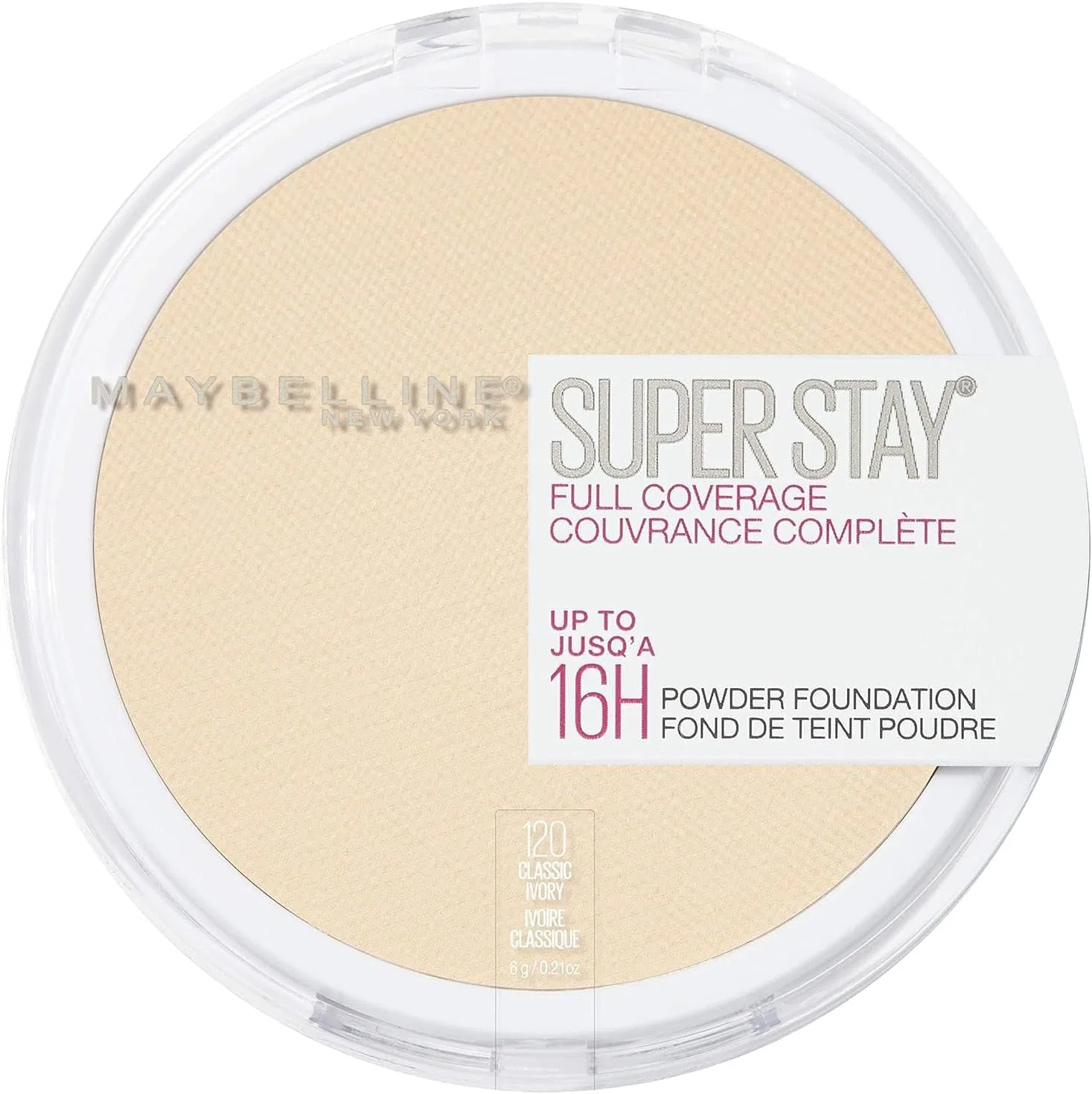 Тональная пудра MAYBELLINE Superstay Full Coverage Powder Foundation Classic Ivory 120
